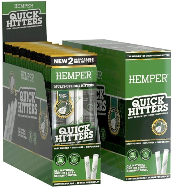 Hemper Quick Hitters - Multi-Use Disposable One Hitters 20pk - Non-Flavored