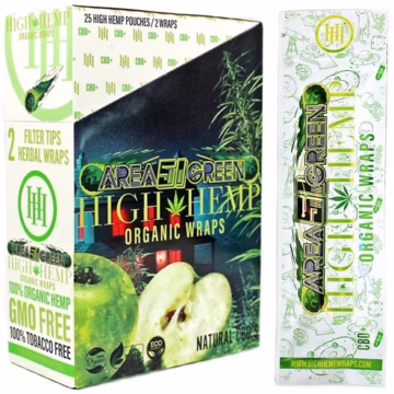 High Hemp Organic Wraps - Area 51 Green Apple