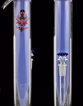 15" High Med Inside Icer Recycler Straight Water Pipe