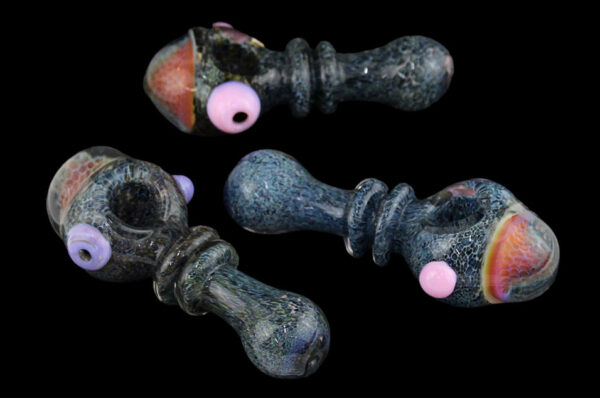 2ct 4" Honeycomb Head Sandy Frit Hand Pipe - Image 4