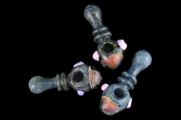 2ct 4" Honeycomb Head Sandy Frit Hand Pipe - Image 3