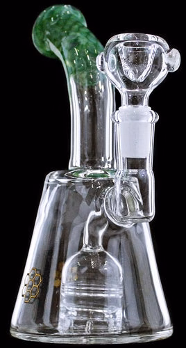 7" Honeycomb Art Daisy Shower Perk Curve Water Pipe