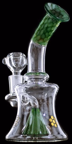 7" Honeycomb Art Showerhead Perk Curve Water Pipe