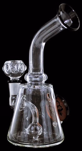 8" Honeycomb Medallion Curve Beaker Water Pipe