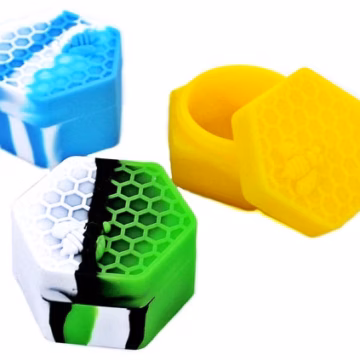 10ct Honeycomb Silicone Stash Container