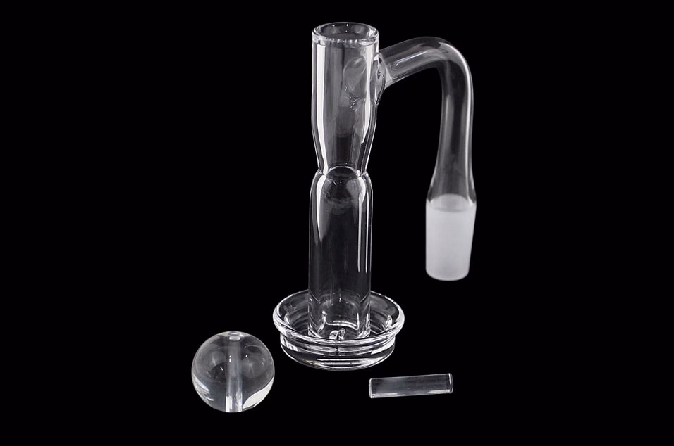 Hour Glass Long Barrel Slurper w/ Marble and Pill Set