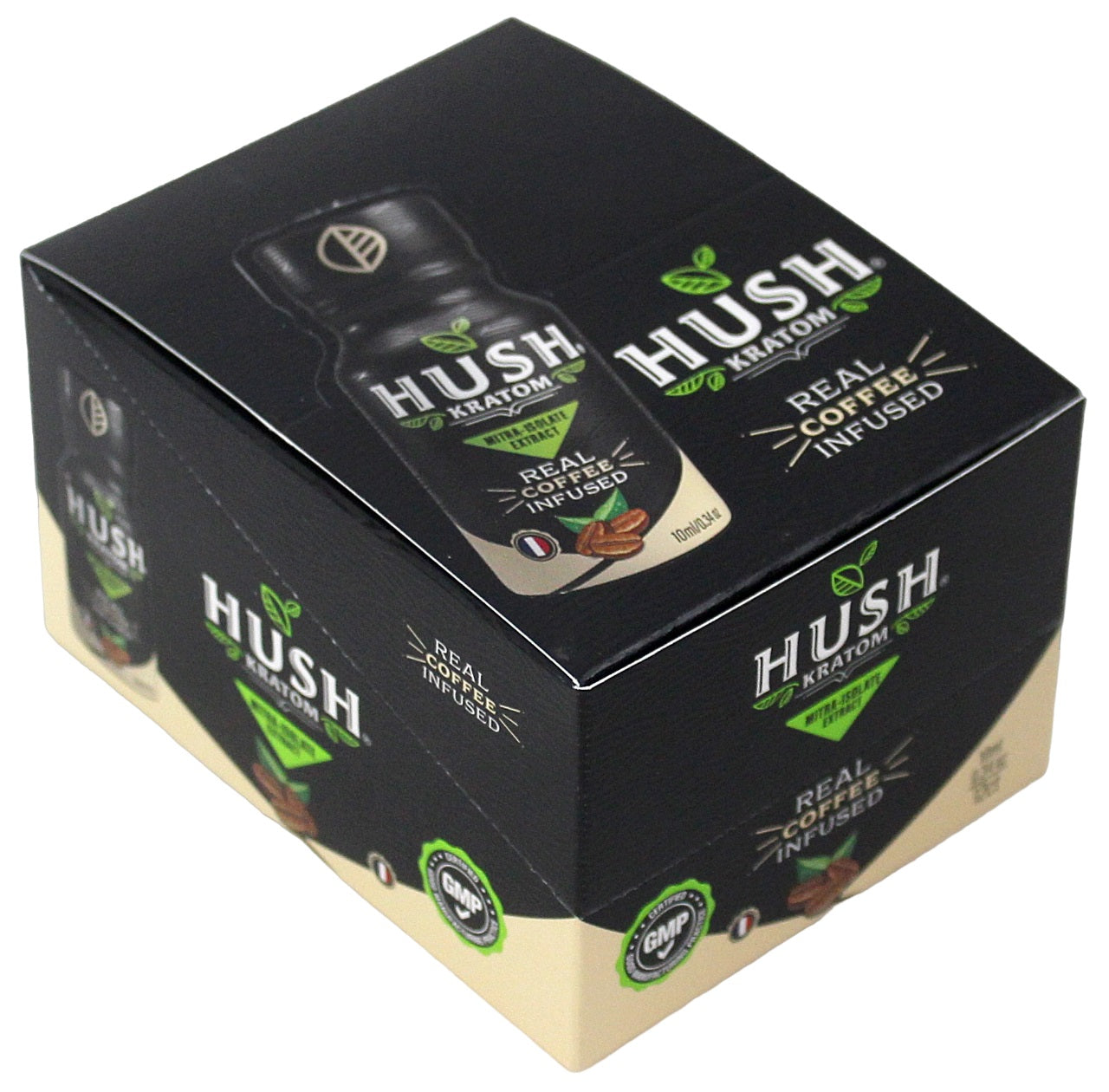 Hush Ultra Coffee Liquid Kratom Shot 12pk