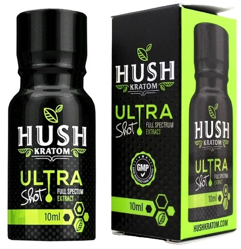 Hush Ultra Lime Liquid Kratom Shot 12pk
