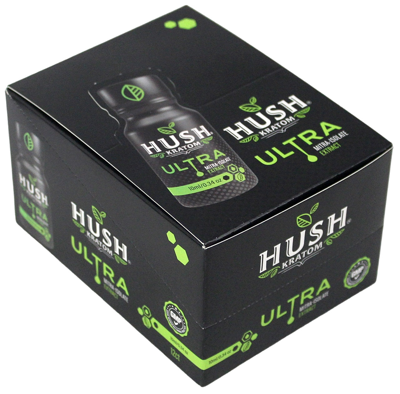 Hush Ultra Lime Liquid Kratom Shot 12pk