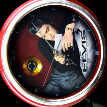 10" Elvis Presley Wallclock