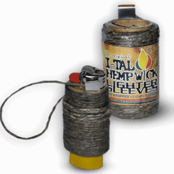 I-Tal Hemp Wick Lighter Sleeves 24pk