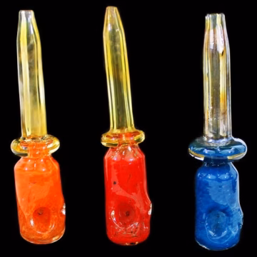 3ct 6" Ice Pick Frit Fuming Hand Pipe