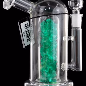 7" Terrarium Inside Gems Chamber Water Pipe