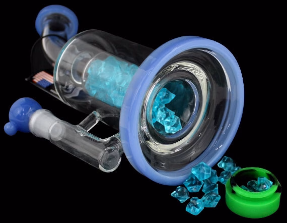 9" Inside Gems Stash Chamber Water Pipe