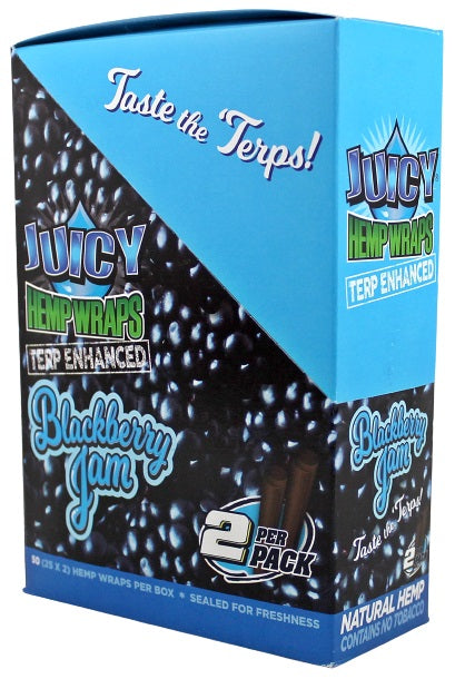 Juicy Hemp Wraps Terp Enhanced - Blackberry Jam