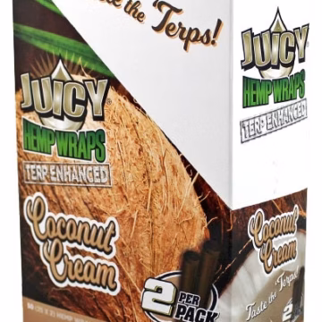 Juicy Hemp Wraps Terp Enhanced - Coconut Cream