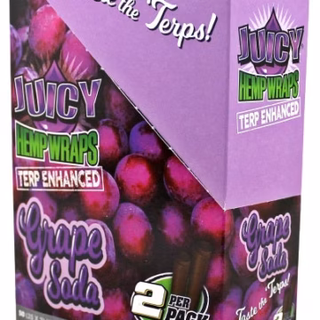 Juicy Hemp Wraps Terp Enhanced - Grape Soda