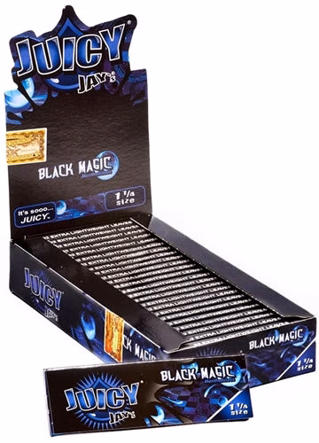 Juicy Jays Rolling Paper - 1 1/4 Black Magic