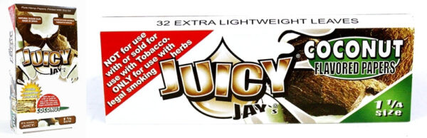 Juicy Jays Rolling Paper - 1 1-4 Coconut