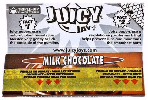 Juicy Jays Rolling Paper - 1 1/4 Milk Chocolate