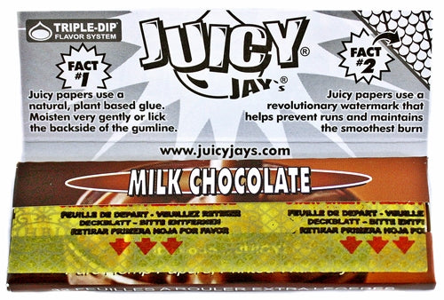 Juicy Jays Rolling Paper - 1 1-4 Milk Chocolate