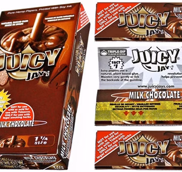 Juicy Jays Rolling Paper - 1 1/4 Milk Chocolate