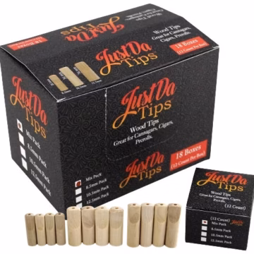 Just Da Tips Wooden Tips 18pk