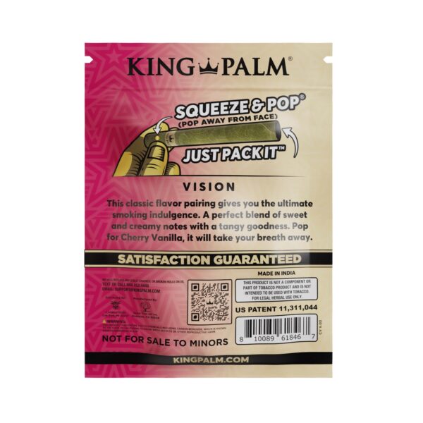 King Palm Leaf Tubes - Rollies - Cherry Vanilla 5x15pk - Image 4
