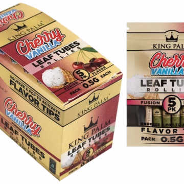King Palm Leaf Tubes - Rollies - Cherry Vanilla 5x15pk