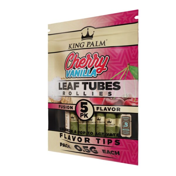 King Palm Leaf Tubes - Rollies - Cherry Vanilla 5x15pk - Image 2