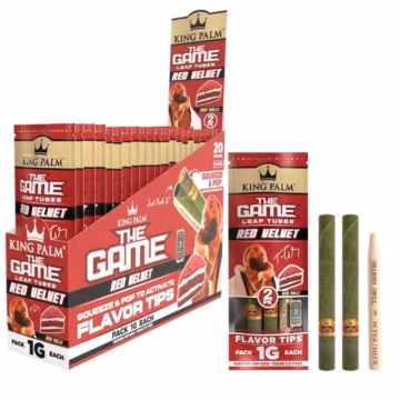 King Palm Mini Rolls - The Game Edition - Red Velvet