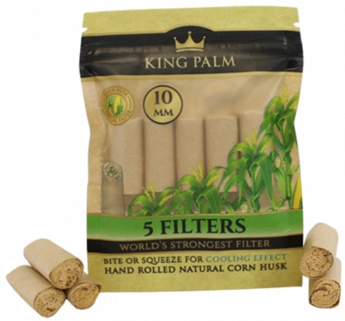 King Palm Natural Corn Husk Filters 24pk - 10mm
