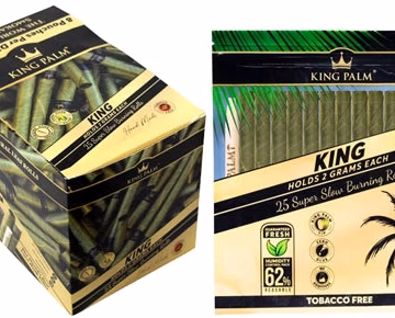 King Palm 25 King Size With Boveda Pouch 8pk
