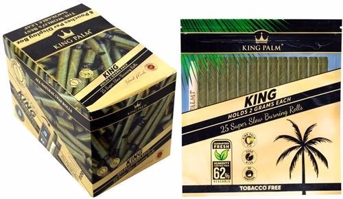 King Palm 25 King Size With Boveda Pouch 8pk