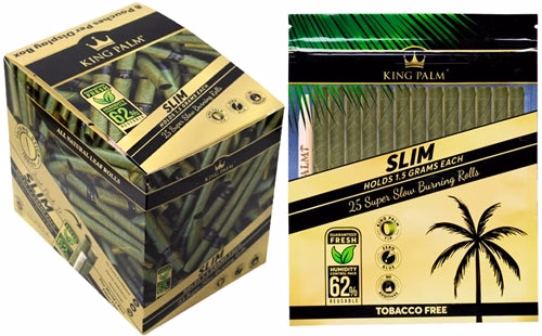 King Palm 25 Slim With Boveda Pouch 8pk