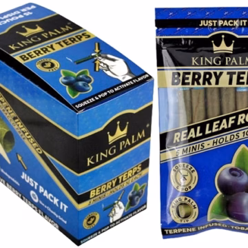 King Palm Natural Leaf Rolls - Minis 5x15 - Berry Terps