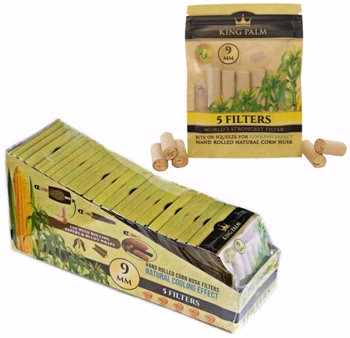 King Palm Natural Corn Husk Filters 24pk - 9mm - Image 3