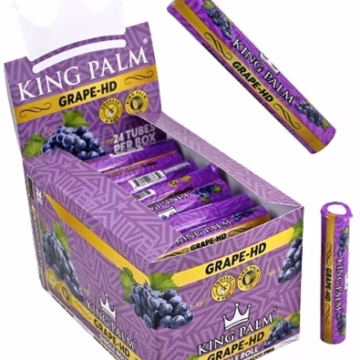 King Palm Mini Tube Single Rolls 24pk - Grape HD