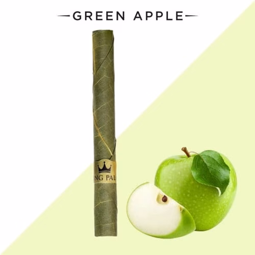 King Palm Mini Tube Single Rolls 24pk - Green Apple