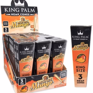 King Palm Hemp Pop Flavor Tip Cones King Size - Money Mango