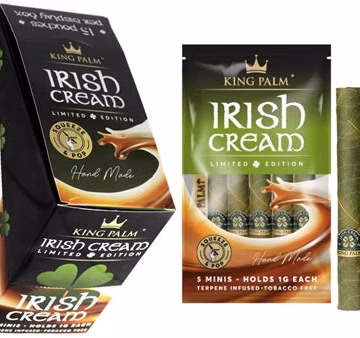 King Palm Irish Cream (Limited Edition) - 5x15pk - Mini Rolls