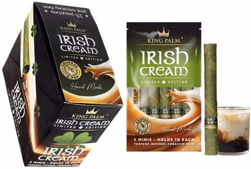 King Palm Irish Cream (Limited Edition) - 5x15pk - Mini Rolls