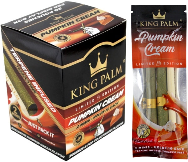 King Palm Mini Rolls - Pumpkin Cream 20pk