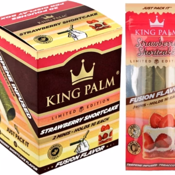King Palm Mini Rolls - Strawberry Shortcake 20pk