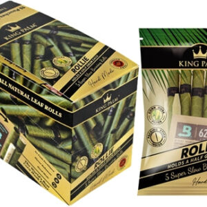 King Palm Natural Leaf Rolls - Rollies -5 per-15 Units