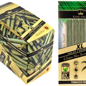 King Palm Natural Leaf Rolls - XL Size -5 per-15 Units
