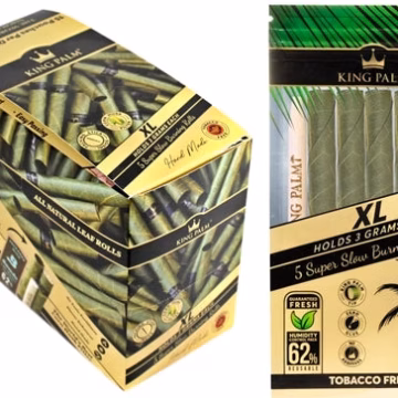 King Palm Natural Leaf Rolls - XL Size -5 per-15 Units