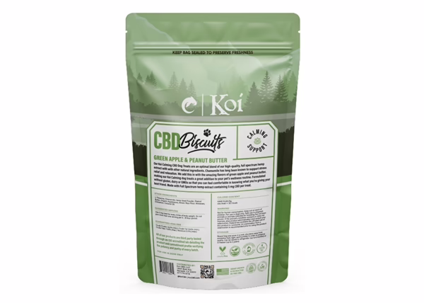 BUY 5 GET 1 FREE Koi CBD Pet Treats - Green Apple & Peanut Butter