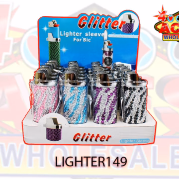 20pc Glitter Lighter Sleeve For Bic
