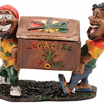 Poly Resin Ashtray - Jamaican LT116